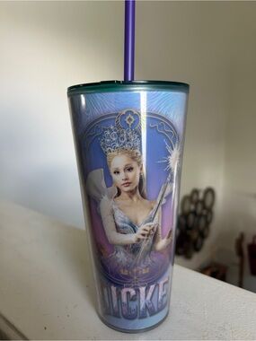 Wicked plastic Tumbler with straw